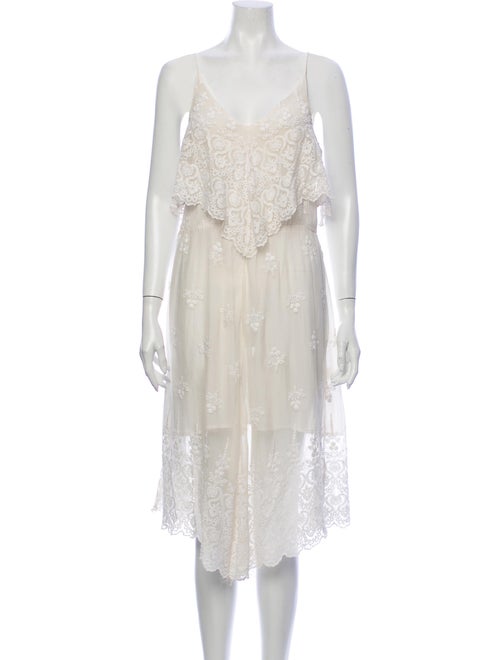 Zimmermann Silk Midi Length Dress White