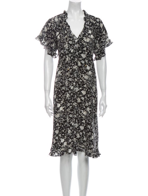 Zimmermann Floral Print Midi Length Dress