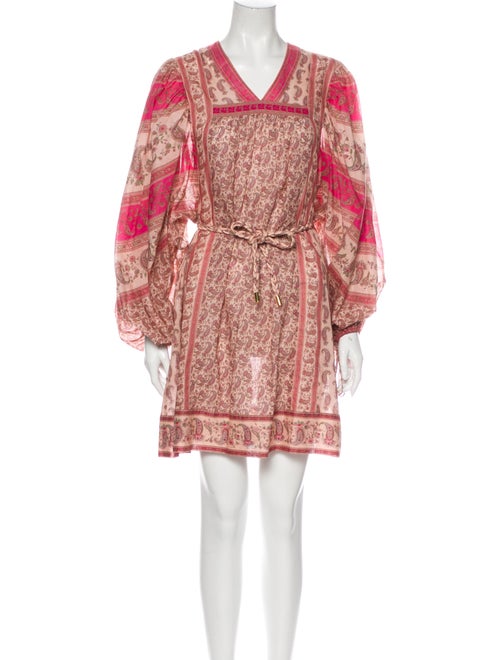 Zimmermann Juniper Rioting Paisley Shift Mini Dres