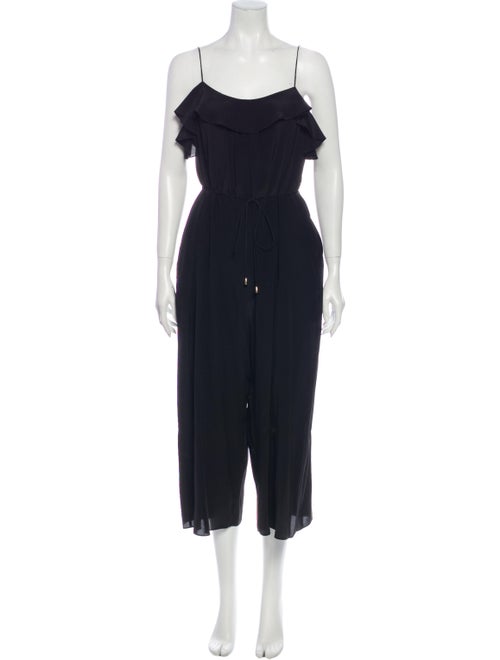 Zimmermann Silk Scoop Neck Jumpsuit Black