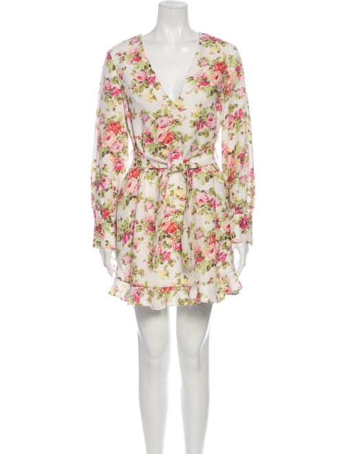 Zimmermann Linen Mini Dress White