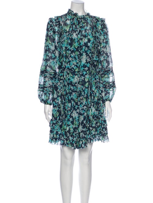 Zimmermann Floral Print Knee-Length Dress Blue