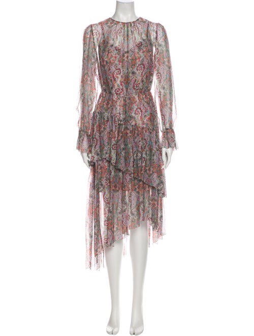 Zimmermann Silk Midi Length Dress Purple