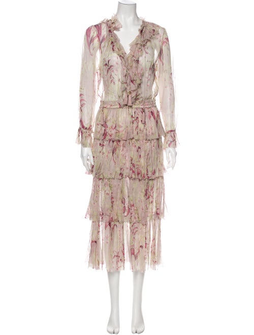 Zimmermann Silk Long Dress Pink