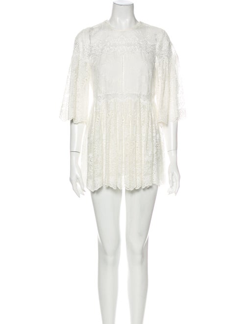 Zimmermann Silk Mini Dress White