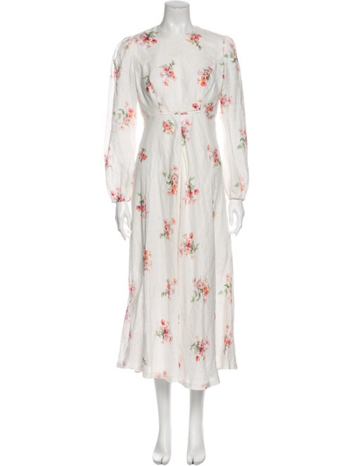 Zimmermann Linen Long Dress White