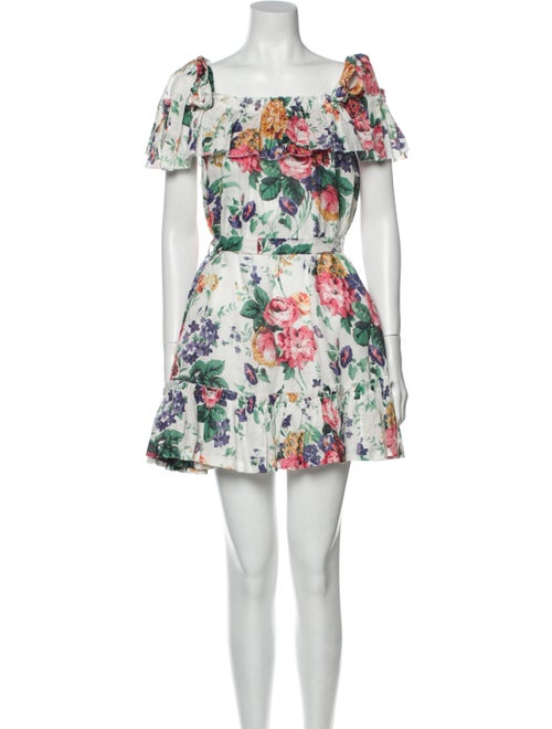 Zimmermann Linen Mini Dress White