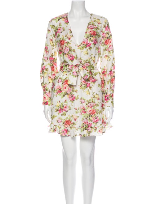 Zimmermann Linen Mini Dress White