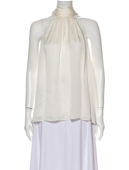 Zimmermann Silk Halterneck Blouse White