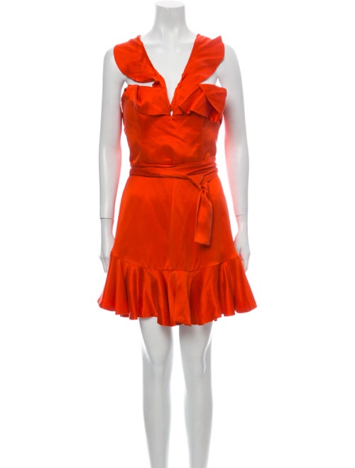 Zimmermann Silk Mini Dress Orange
