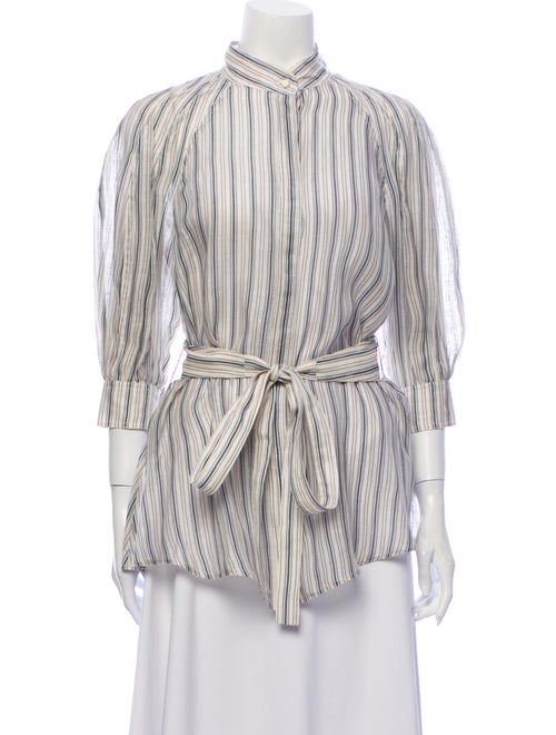 Zimmermann Linen Striped Blouse