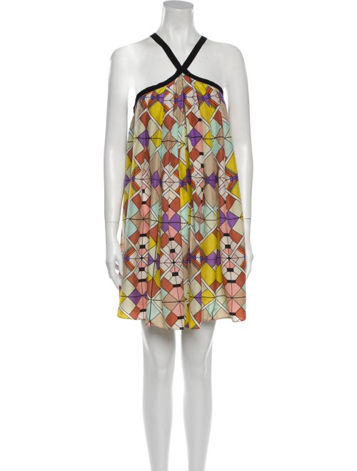 Zimmermann Silk Mini Dress Green
