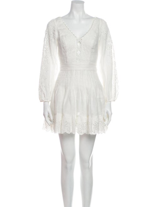 Zimmermann Linen Mini Dress White