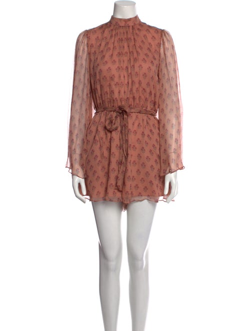 Zimmermann Silk Floral Print Romper