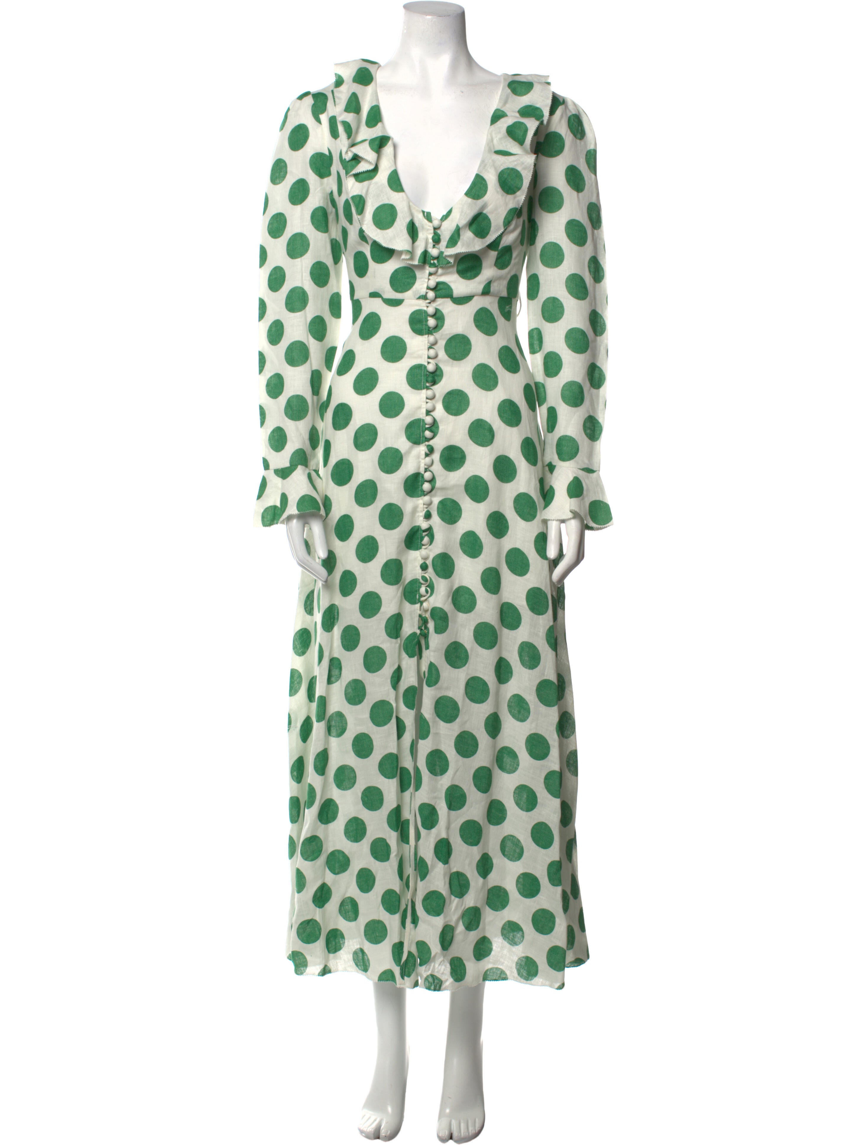 Zimmermann Amari Plunge Frill Long Dress Long Dress w/ Tags - White Dresses, Clothing - WZI76769 | The RealReal Zimmermann Amari Plunge Frill Long Dress Long Dress w/ Tags - White Dresses, Clothing - WZI76769 | The RealReal