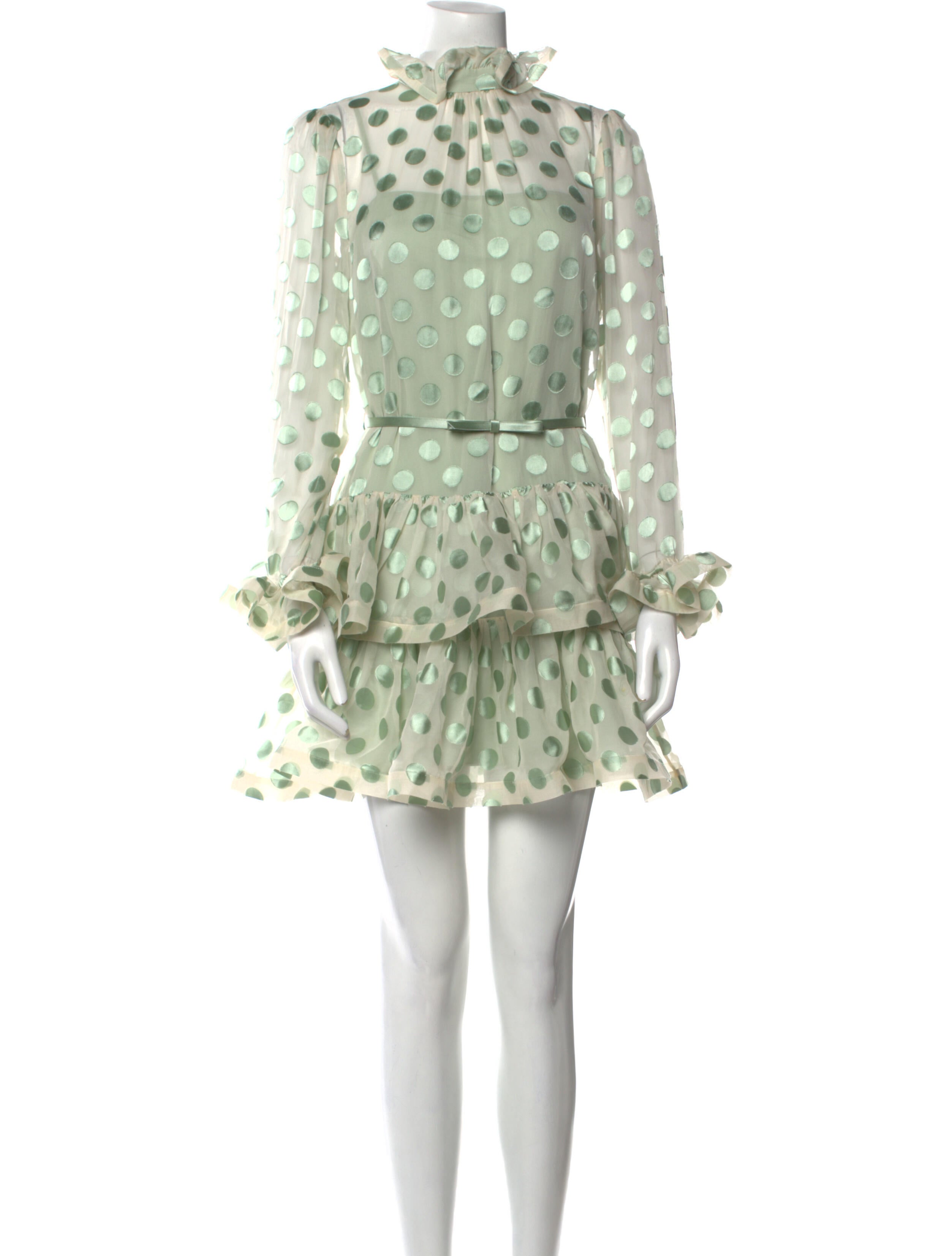 zimmermann green polka dot dress WW43637] Zimmermann main image 0