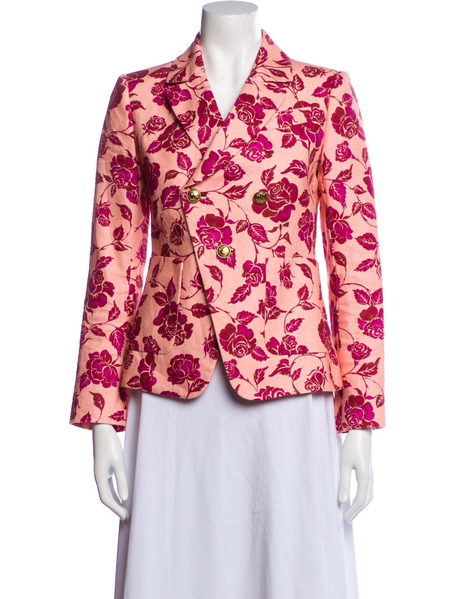 Zimmermann Floral Print Blazer Pink Jackets, Clothing WZI87853