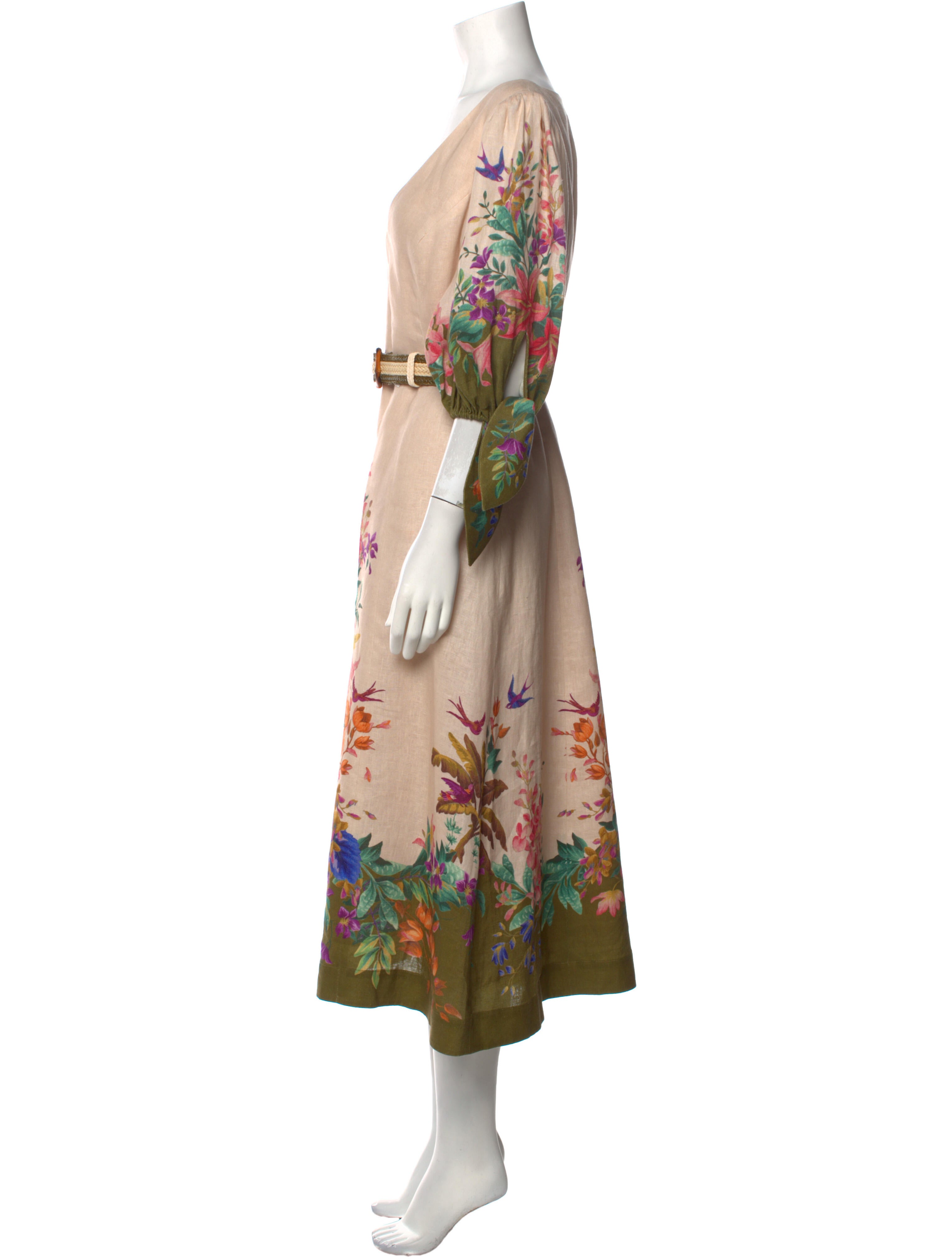 Zimmermann Floral Print Long Dress - Neutrals Dresses, Clothing ...
