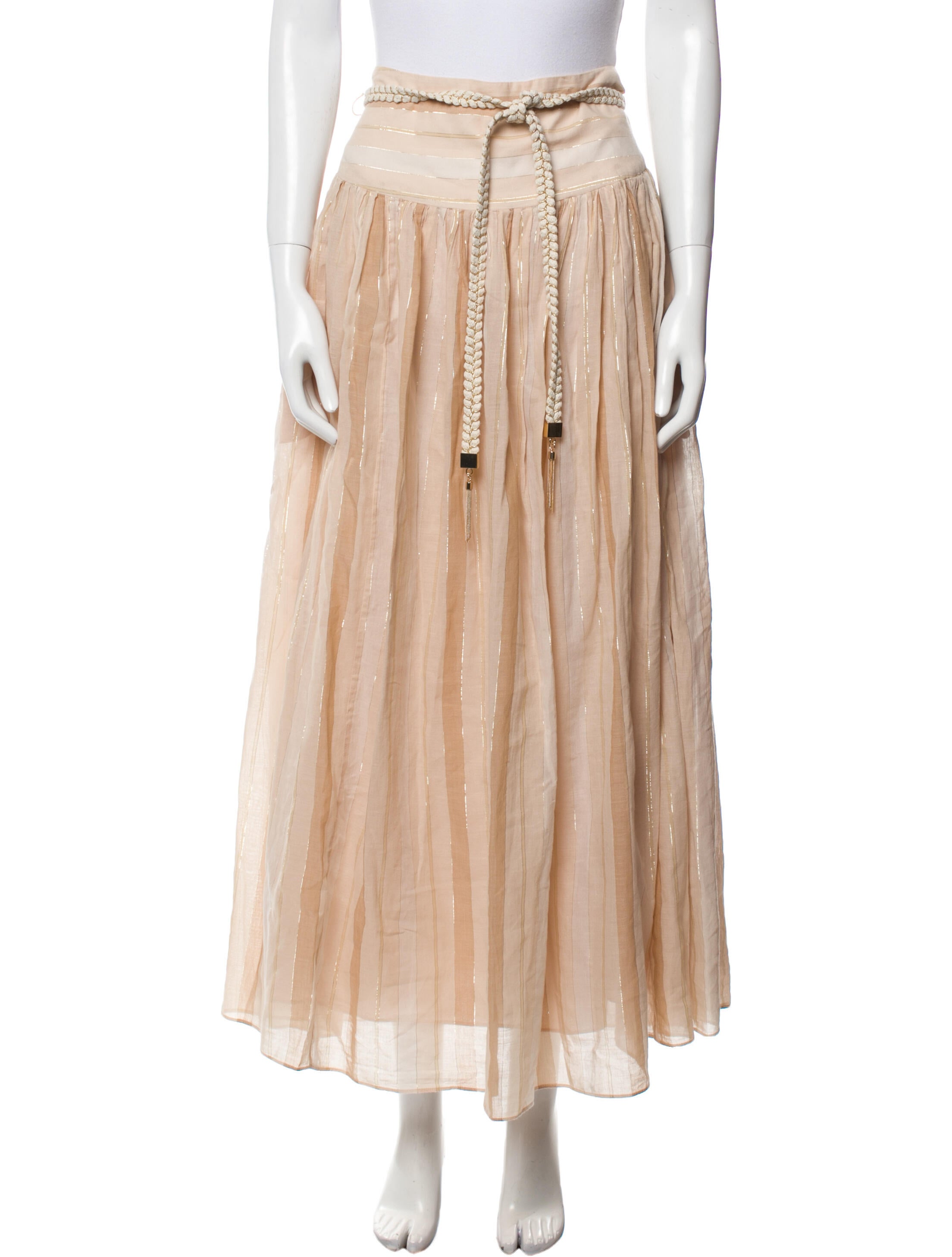 Zimmermann Striped Long Skirt Neutrals Skirts, Clothing WZI91478