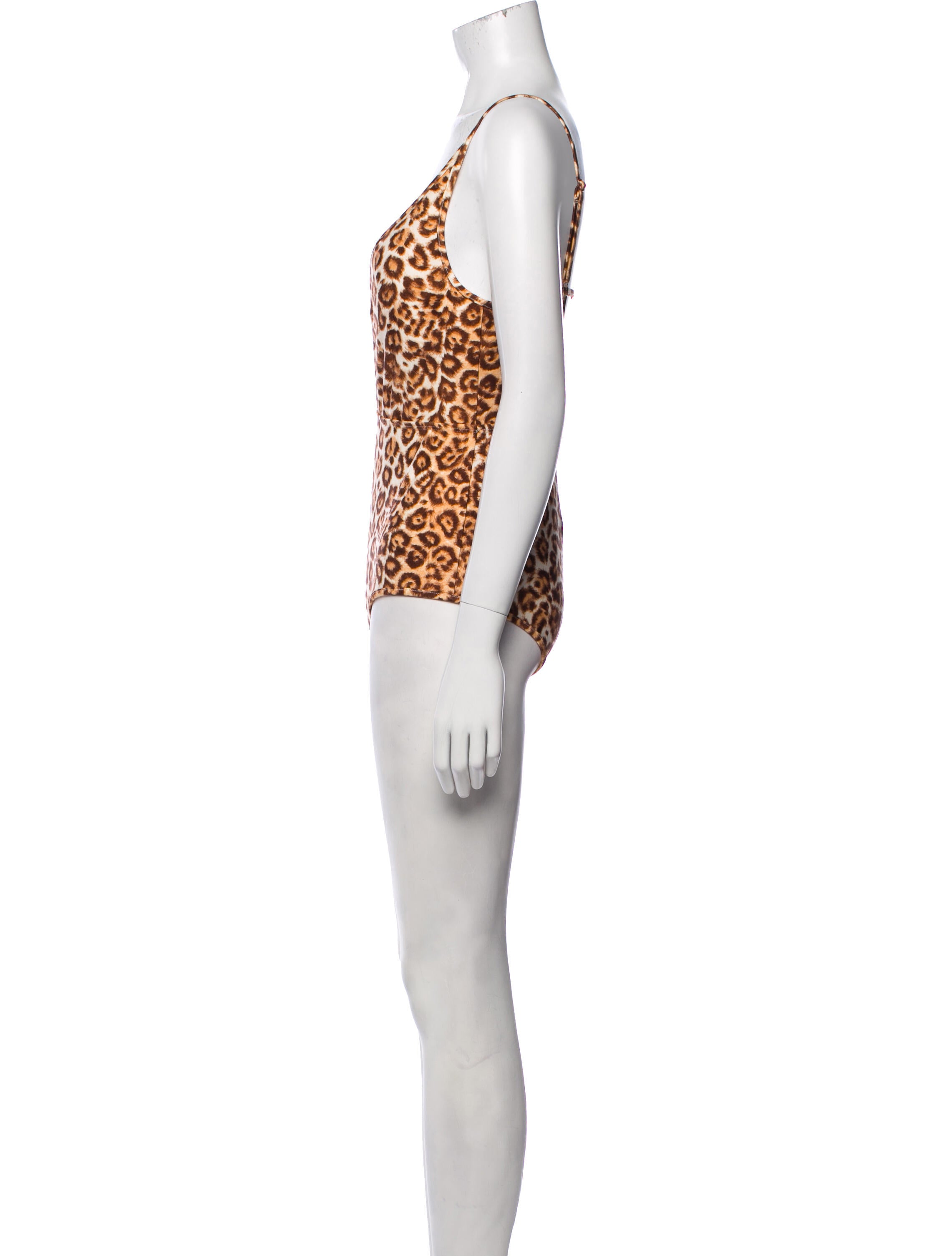 Zimmermann Animal Print OnePiece Neutrals Swimwear, Clothing