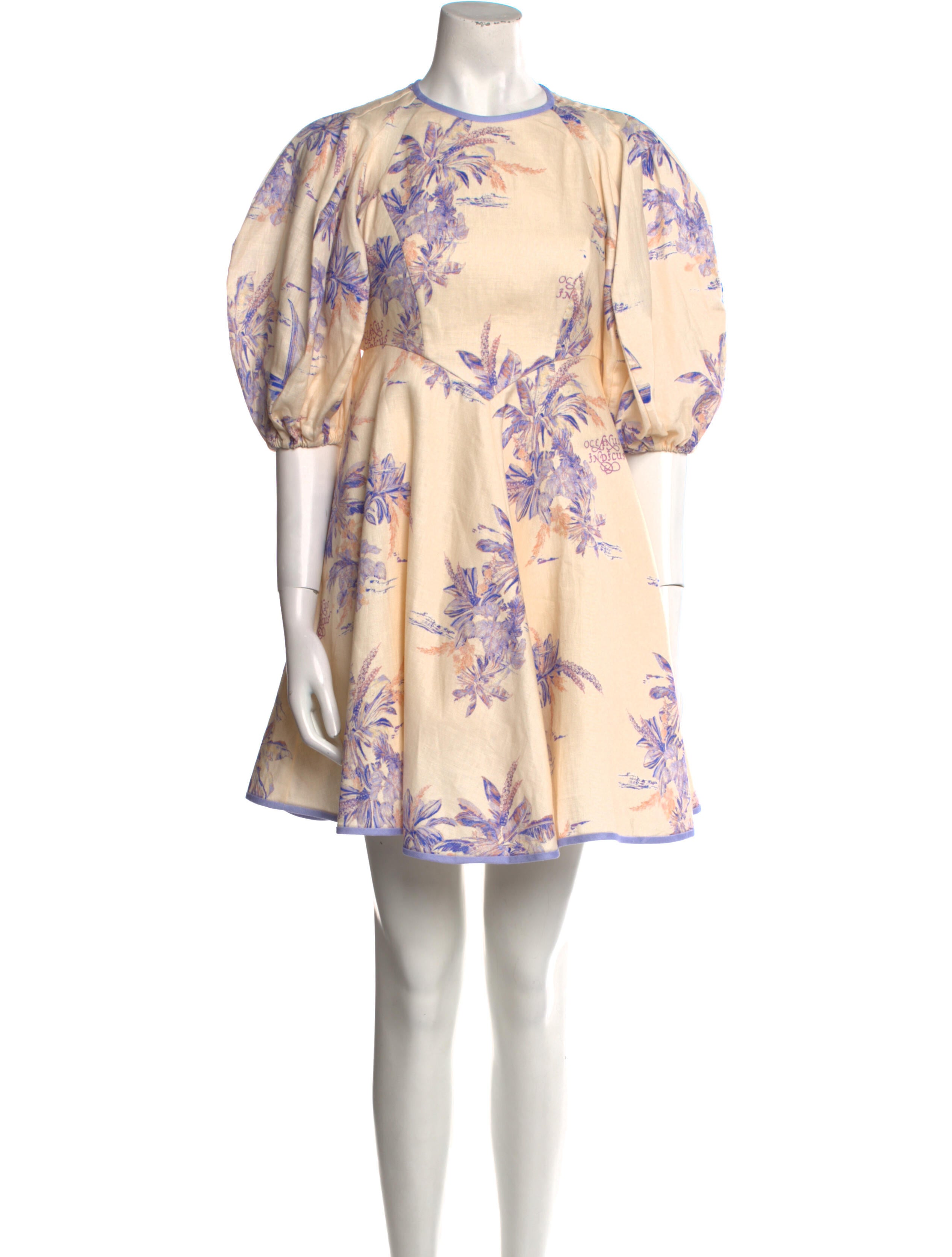 zimmermann floral print mini dress