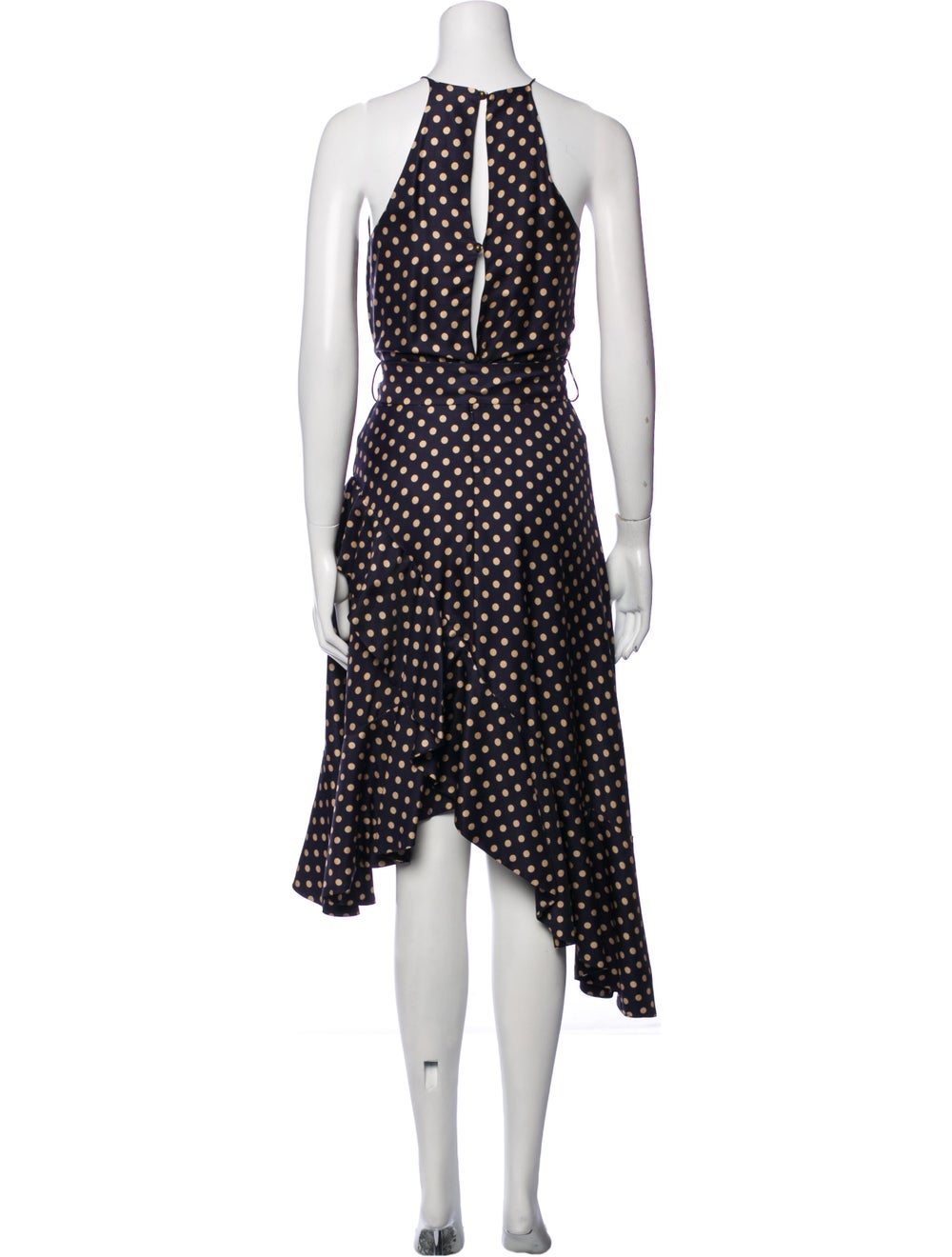 Zimmermann Polka Dot Print Midi Length Dress Gem