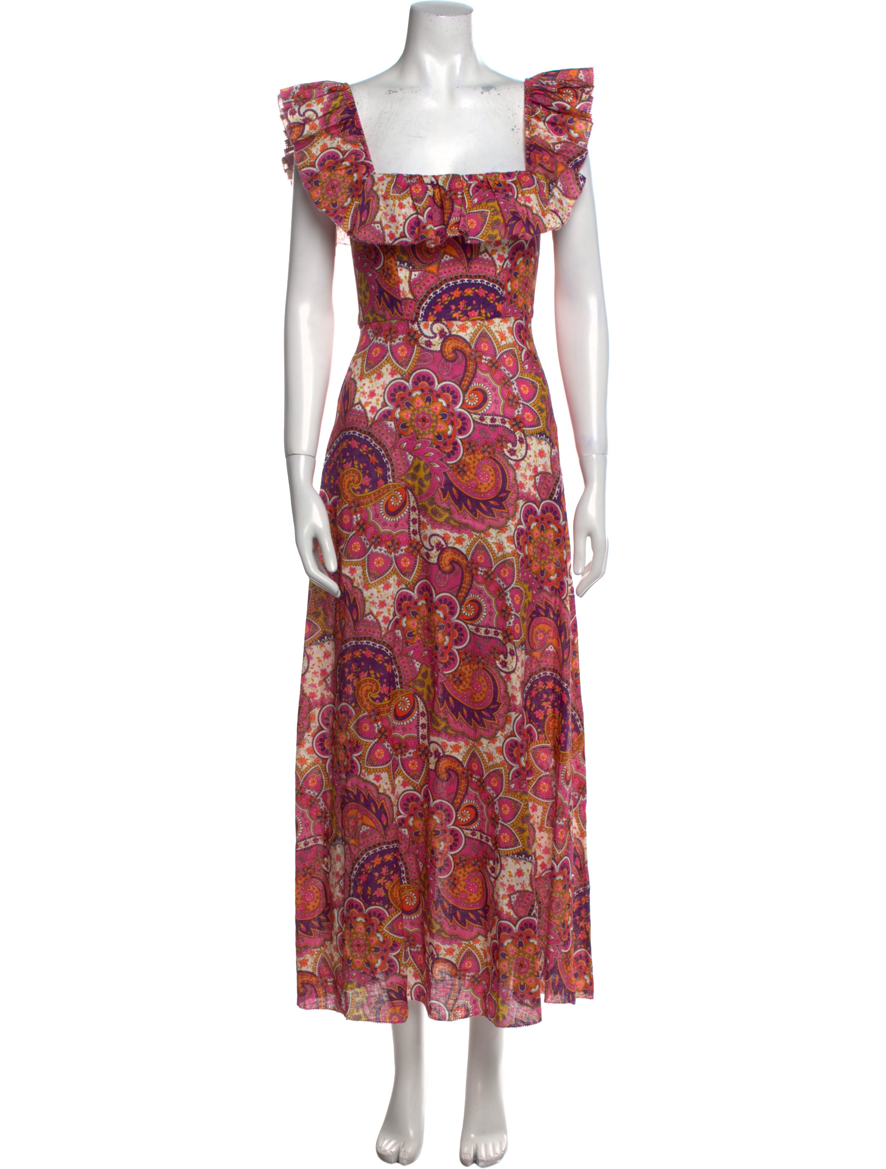 Zimmermann Fiesta Ruffle Neck Long Long Dress w/ Tags - Pink Dresses, Clothing - WZI94644 | The RealReal Zimmermann Fiesta Ruffle Neck Long Long Dress w/ Tags - Pink Dresses, Clothing - WZI94644 | The RealReal