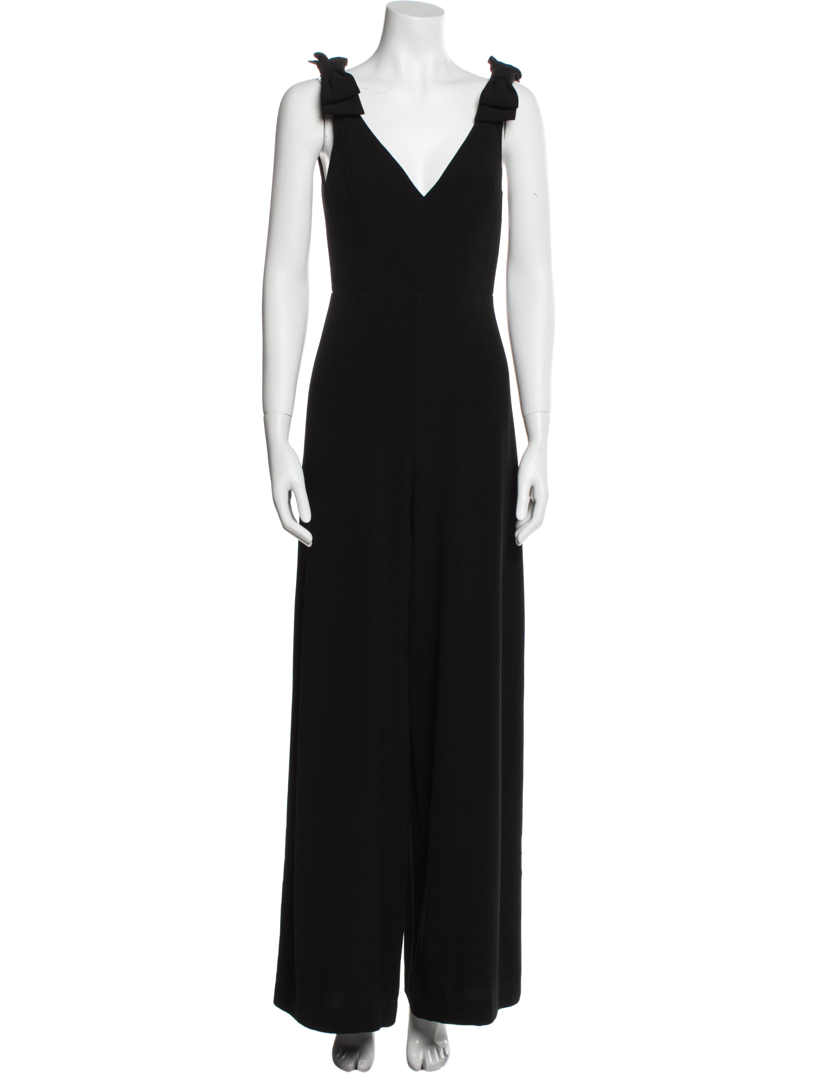 Zimmermann VNeck Jumpsuit Black, 14.25" Rise Jumpsuits and Rompers, Clothing WZI96688 The