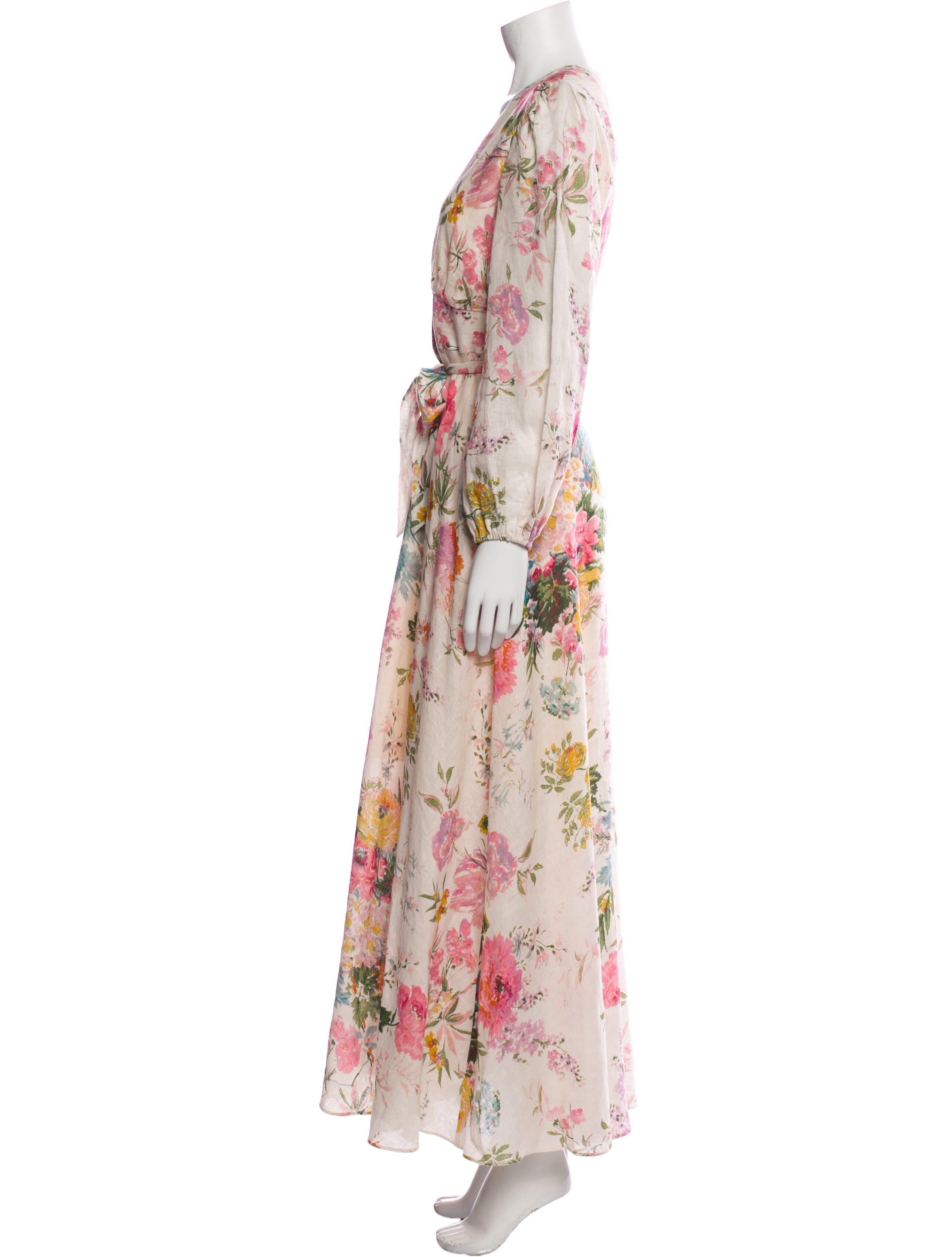 Zimmermann Floral Print Long Dress - Neutrals Dresses, Clothing ...