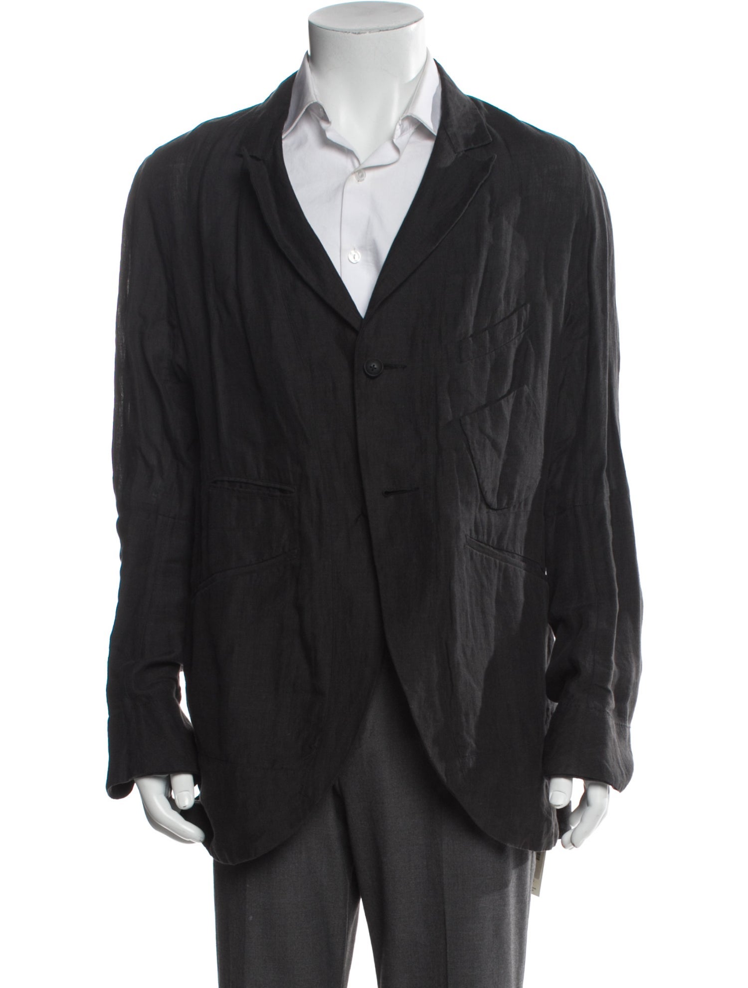 Ziggy Chen Linen Peacoat