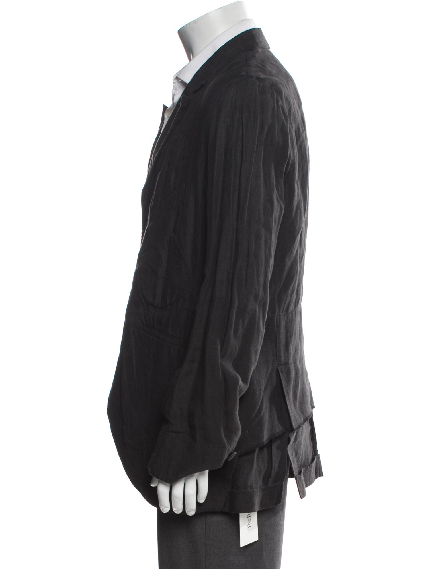 Ziggy Chen Linen Peacoat