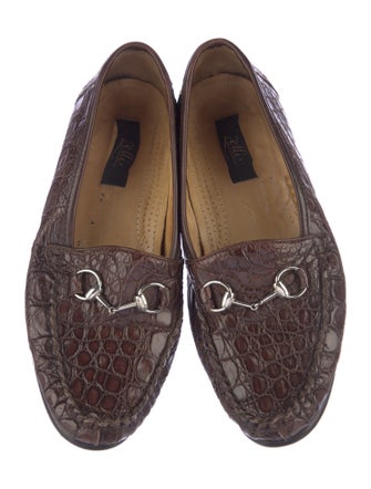 Zelli Crocodile Loafers