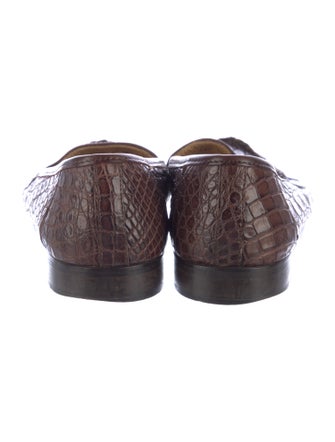Zelli Crocodile Loafers