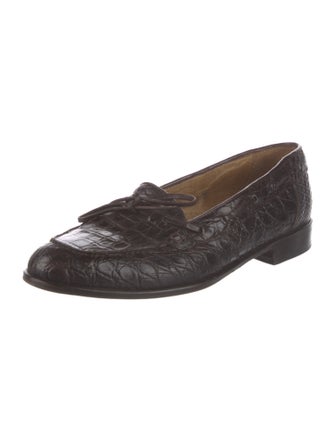 Zelli Crocodile Loafers