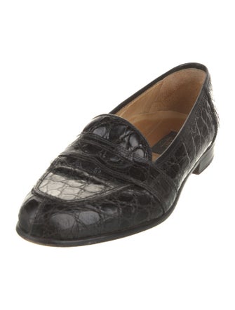 Zelli Crocodile Loafers