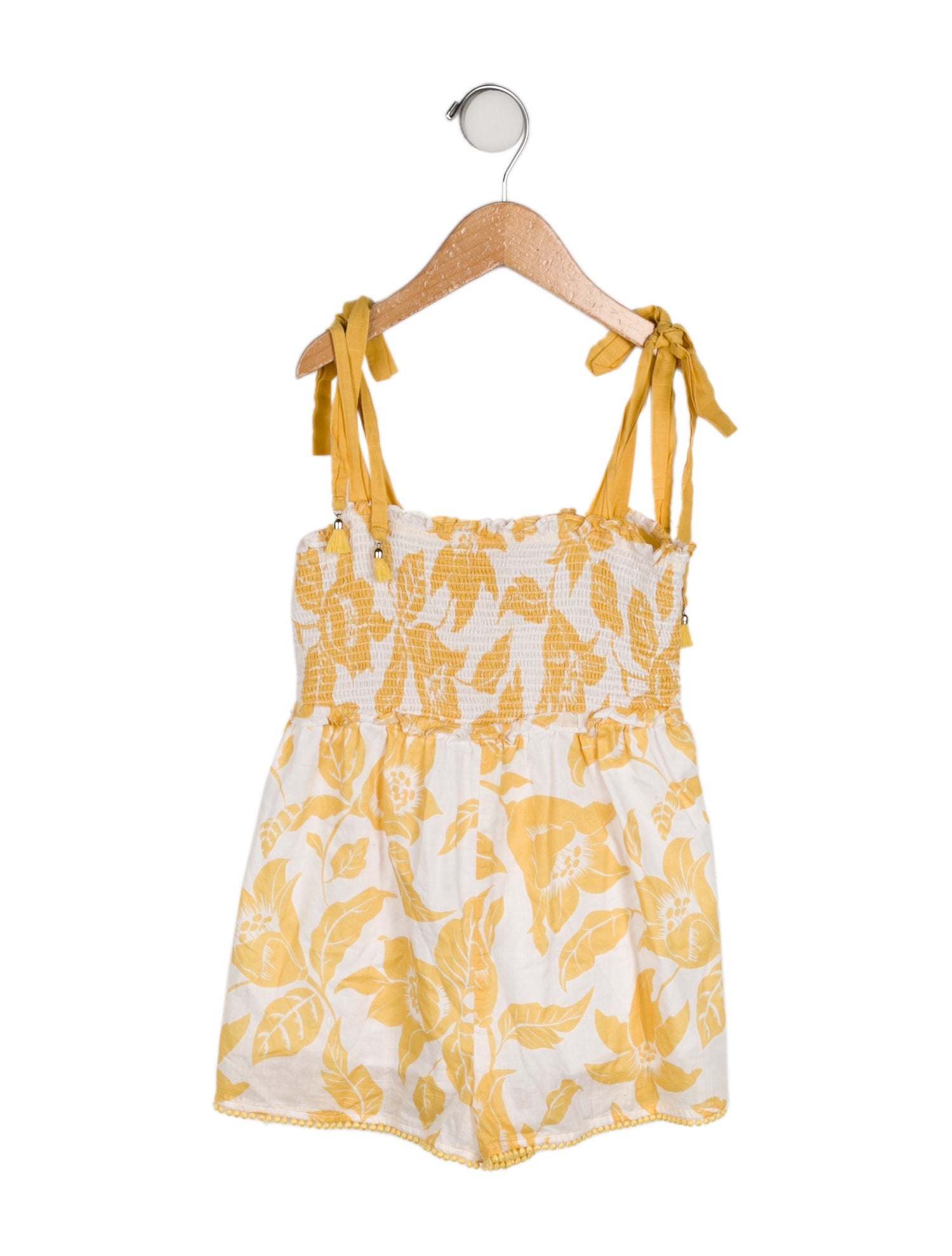 Zimmermann Kids Girls Floral Ruffle Romper