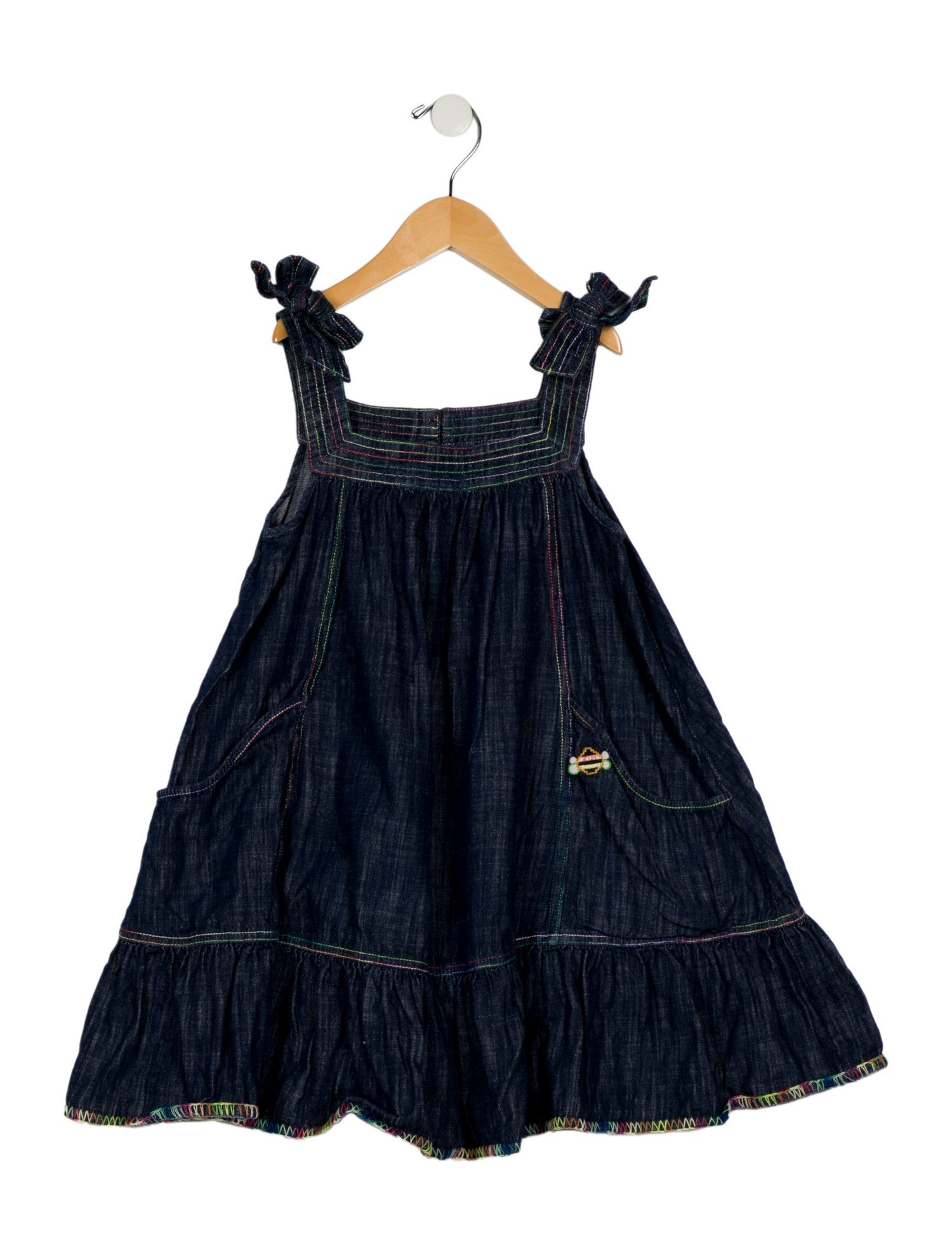 Zimmermann Kids Girls' Denim Sleeveless Dress