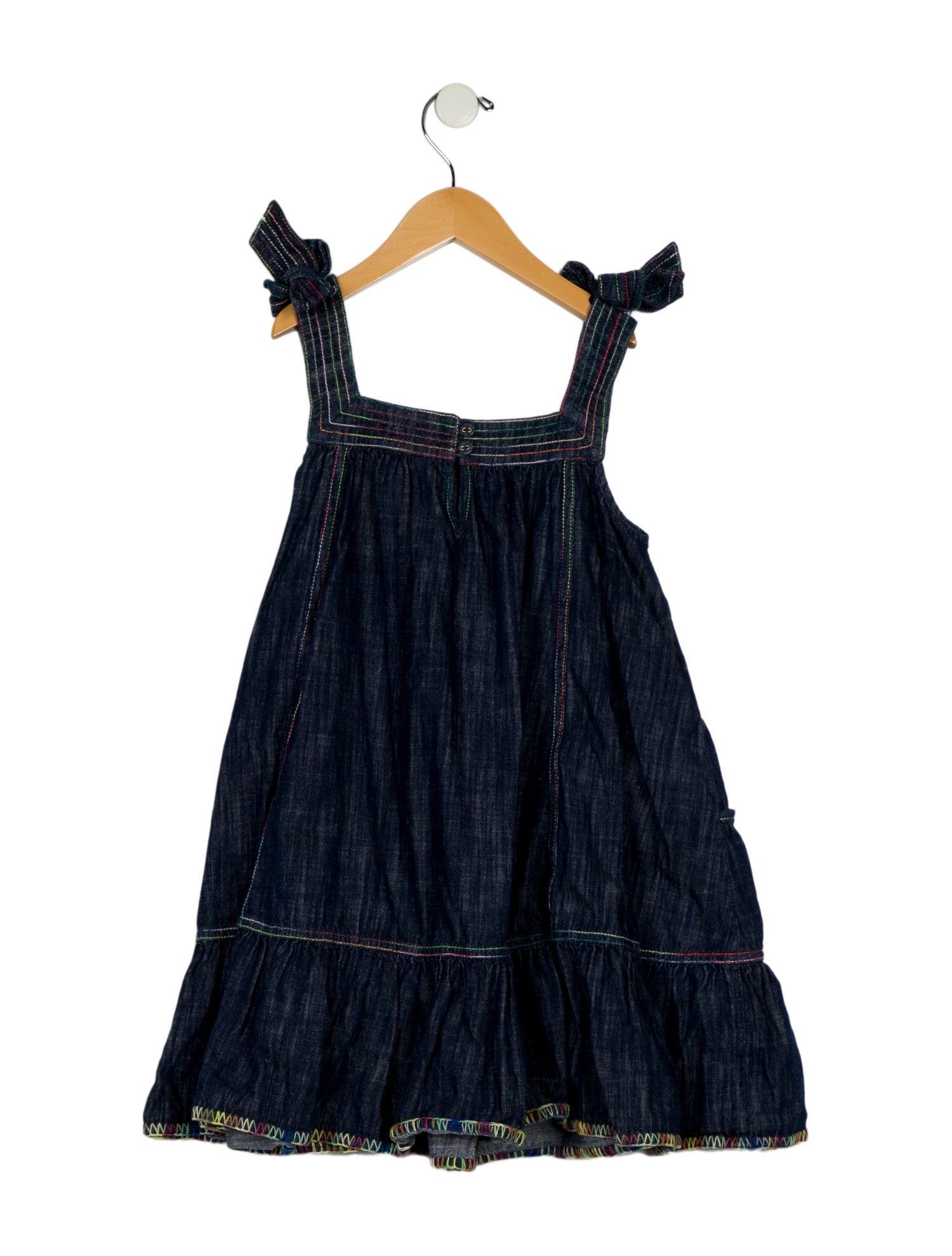 Zimmermann Kids Girls' Denim Sleeveless Dress