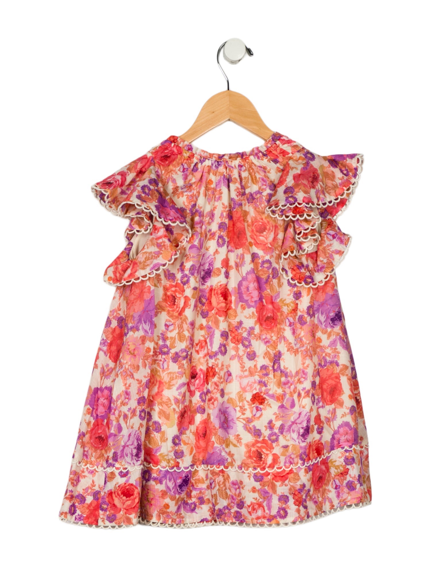 Zimmermann Kids girls' pink multicolored dress