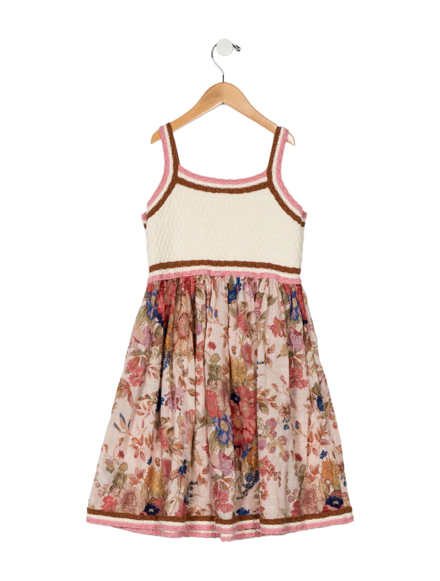 Zimmermann Kids Zimmermann Kids Girls' Crochet Trim Dress