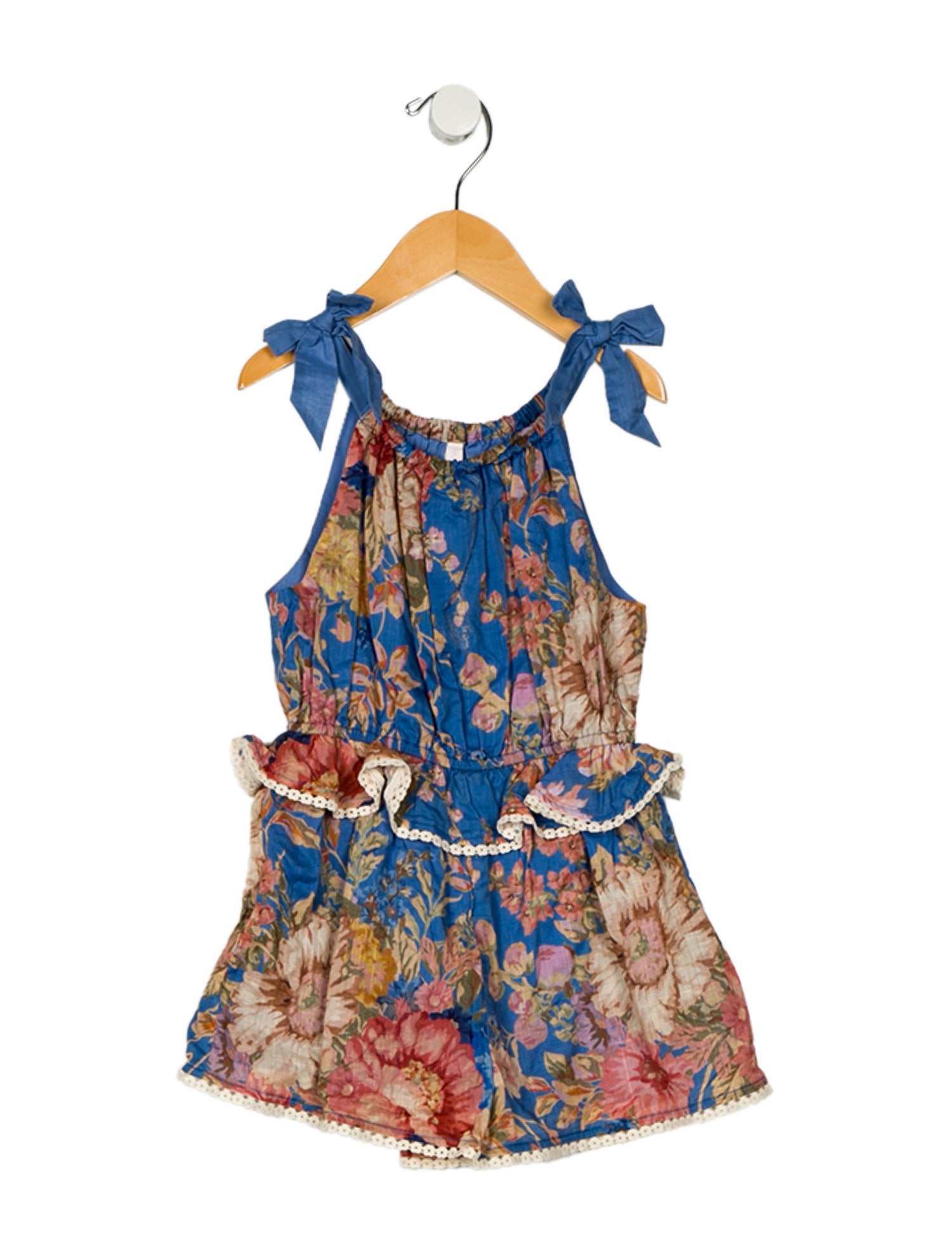 Zimmermann Kids Kids Girls' Crochet Trim Romper