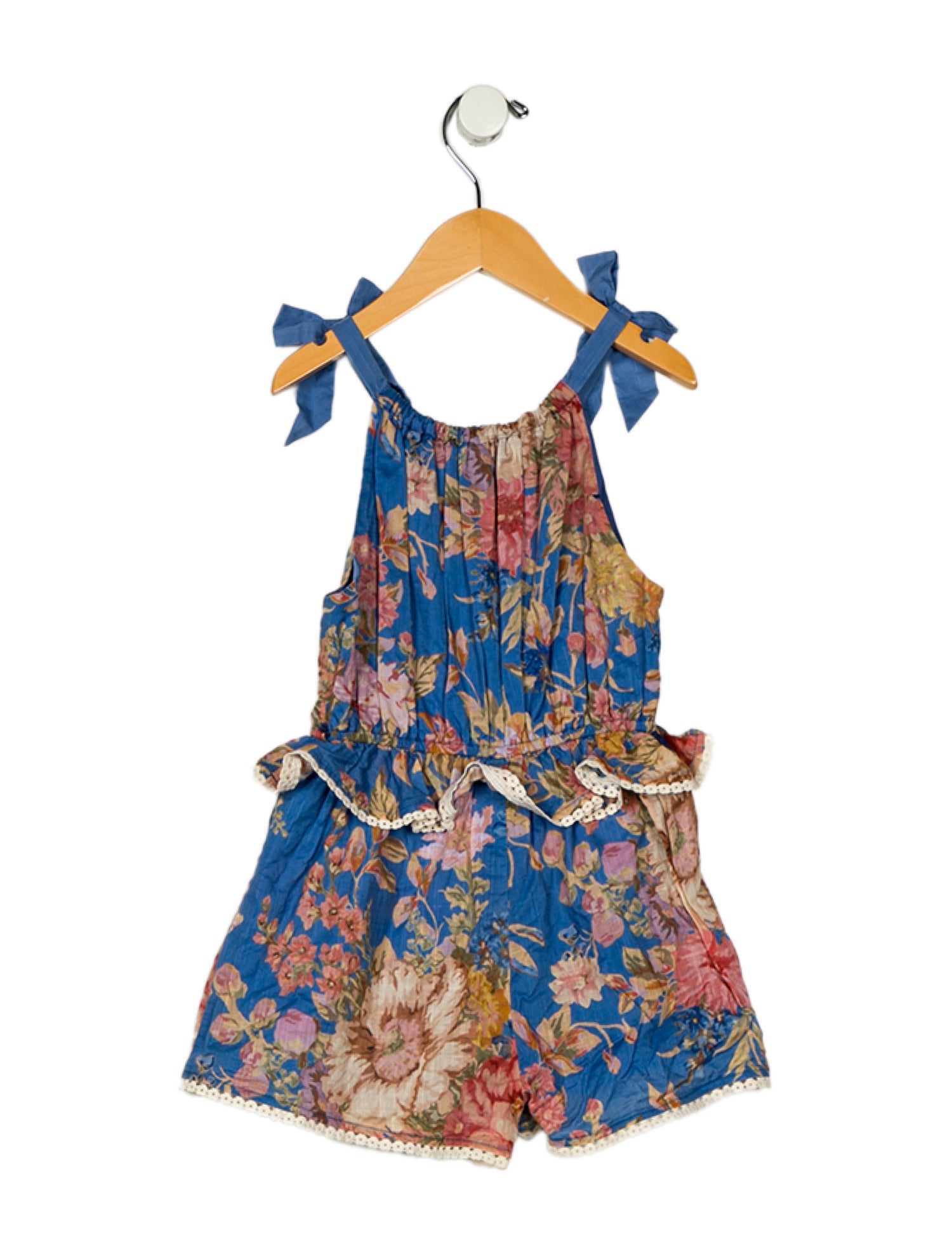 Zimmermann Kids Kids Girls' Crochet Trim Romper