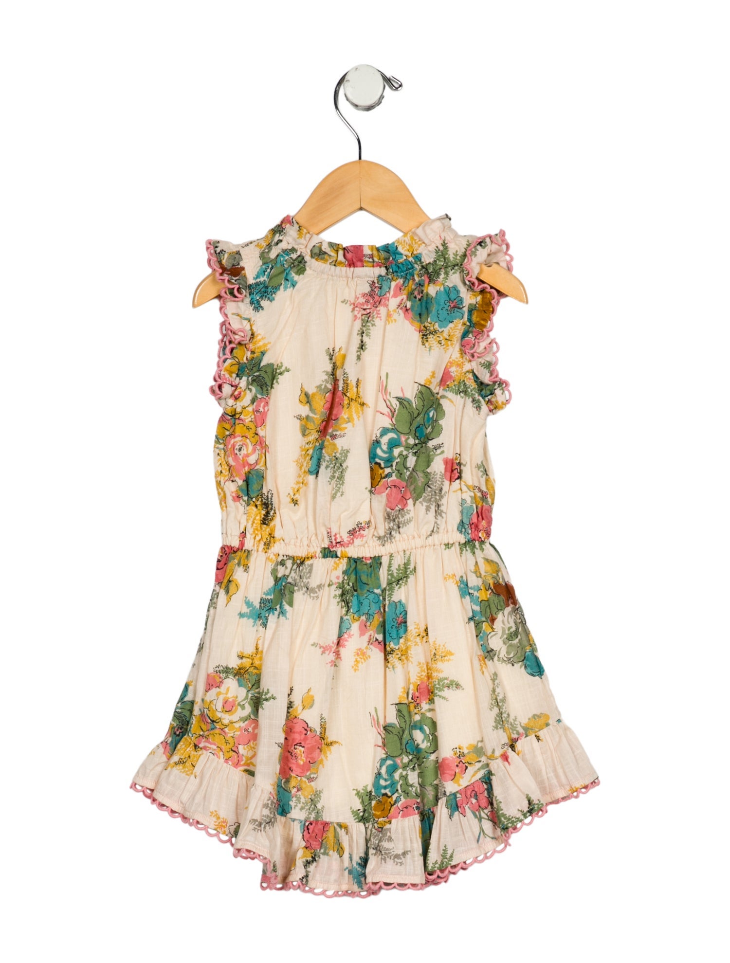 Zimmermann Kids Toddler Girls' Cotton Ruffle Embellished Dress