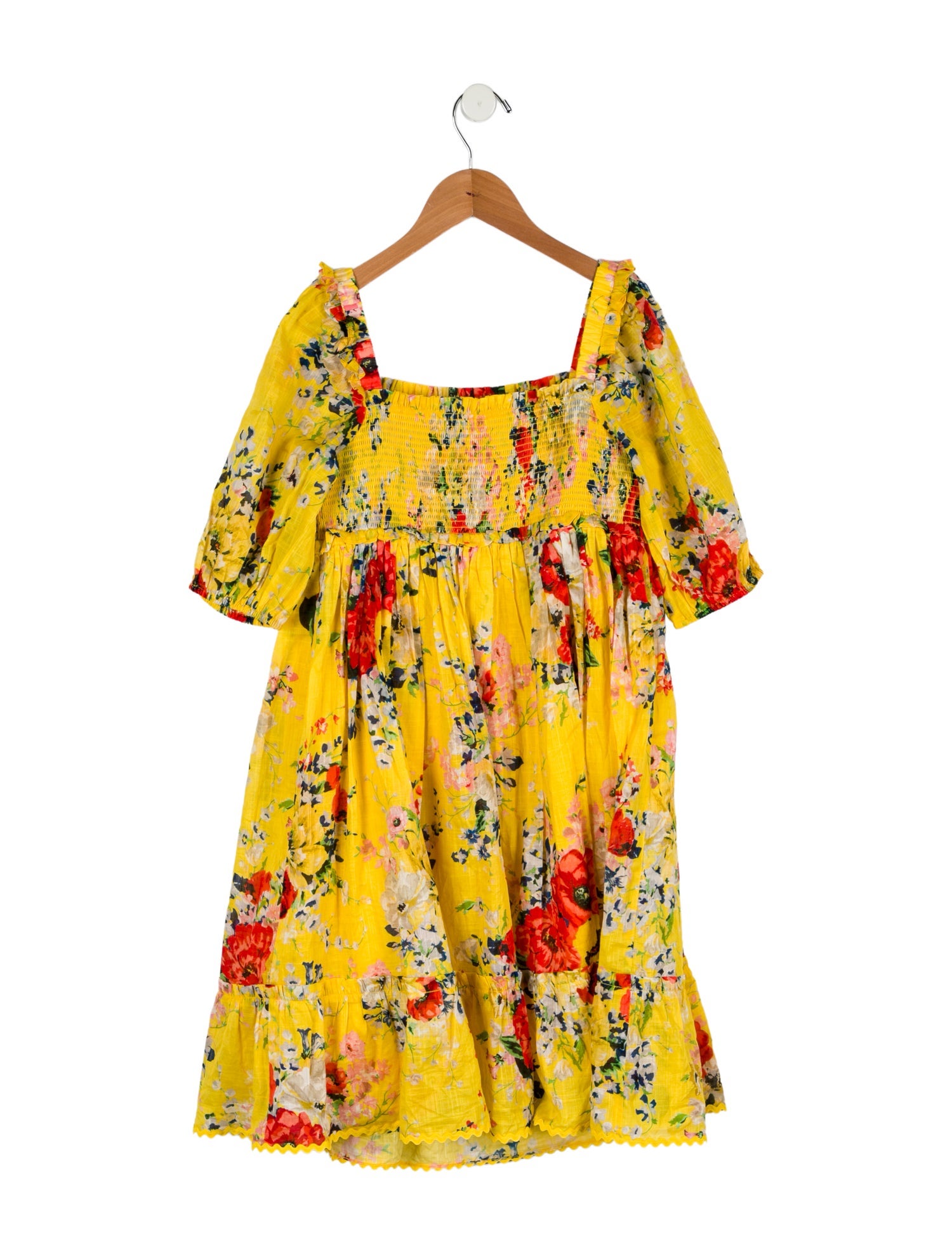 Zimmermann Kids Girls' Floral Short Sleeve Dress w/ Tags