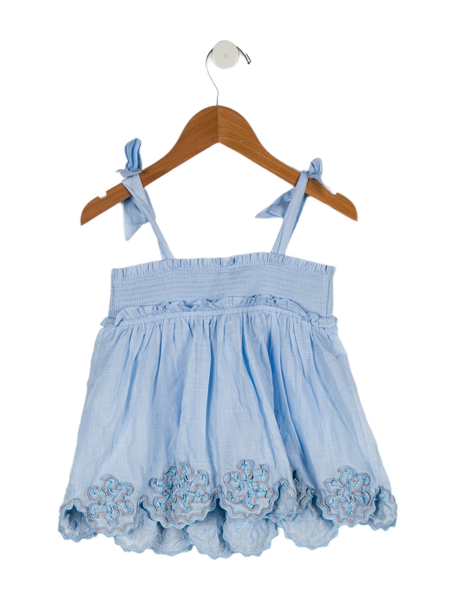 Zimmermann Kids Toddler Girls' Scalloped Trim Top