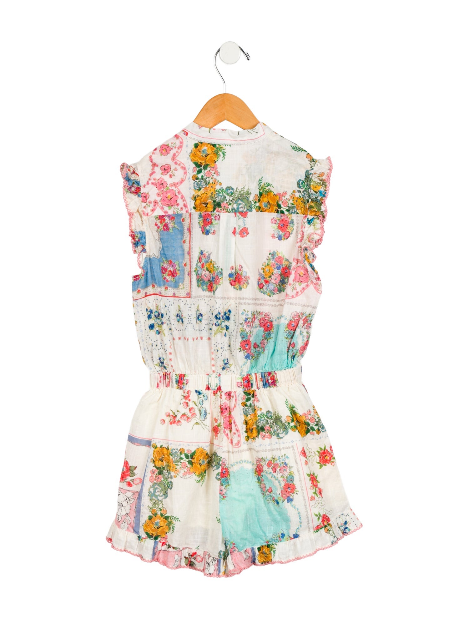 Zimmermann Kids Girls' Sleeveless Floral Print Romper
