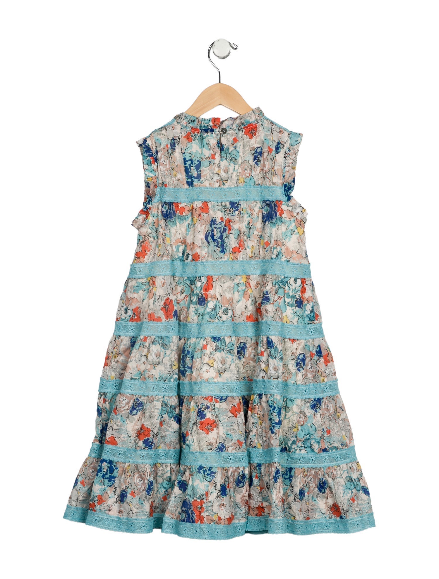 Zimmermann Kids kid girls' blue multicolored dress w/Tags
