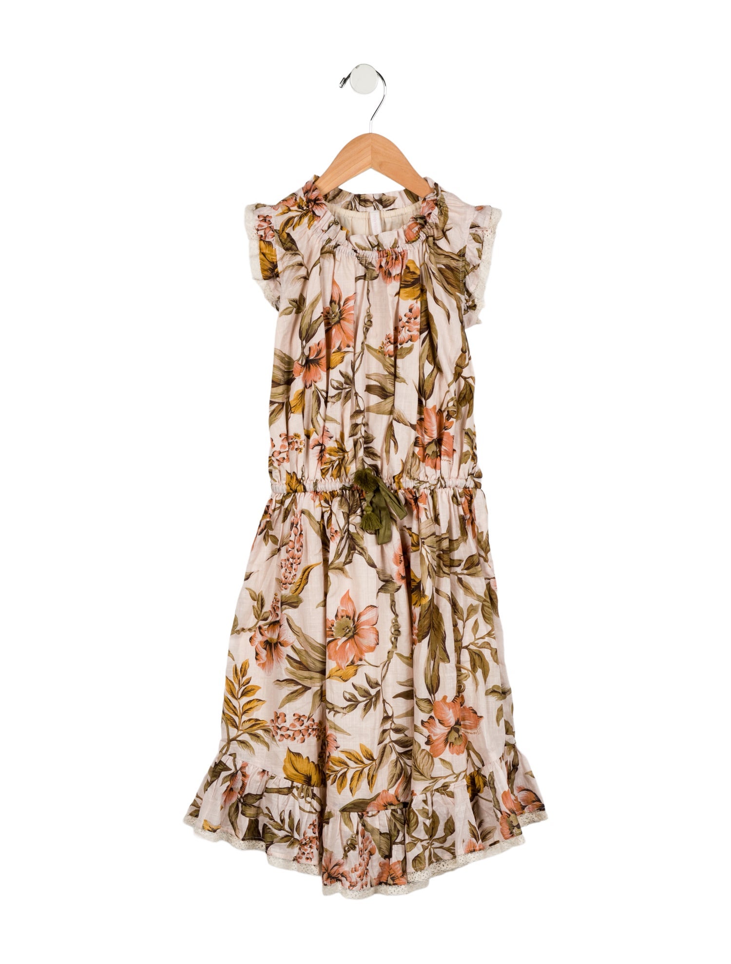 Zimmermann Kids Girls' Floral Print Sleeveless Dress