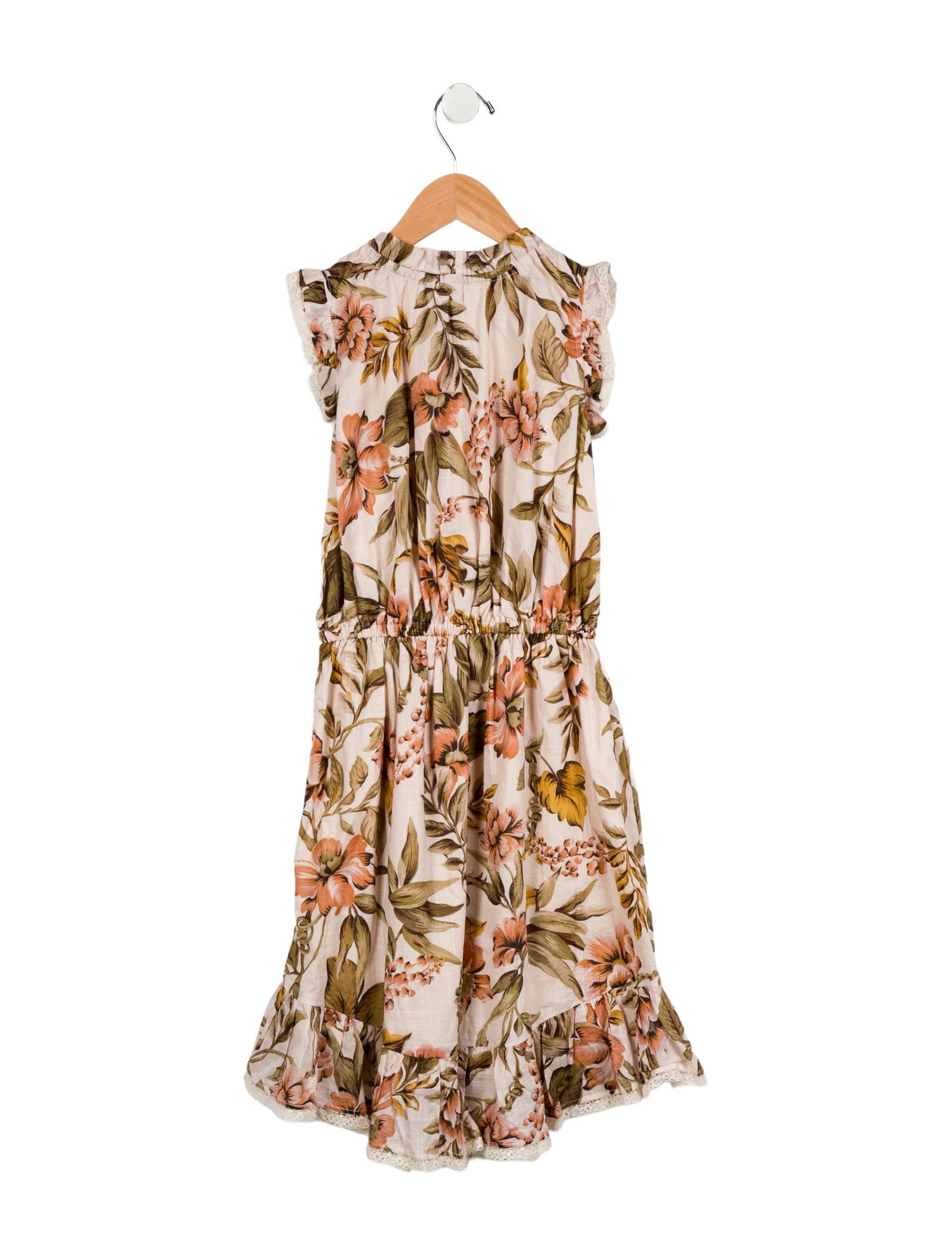 Zimmermann Kids Girls' Floral Print Sleeveless Dress