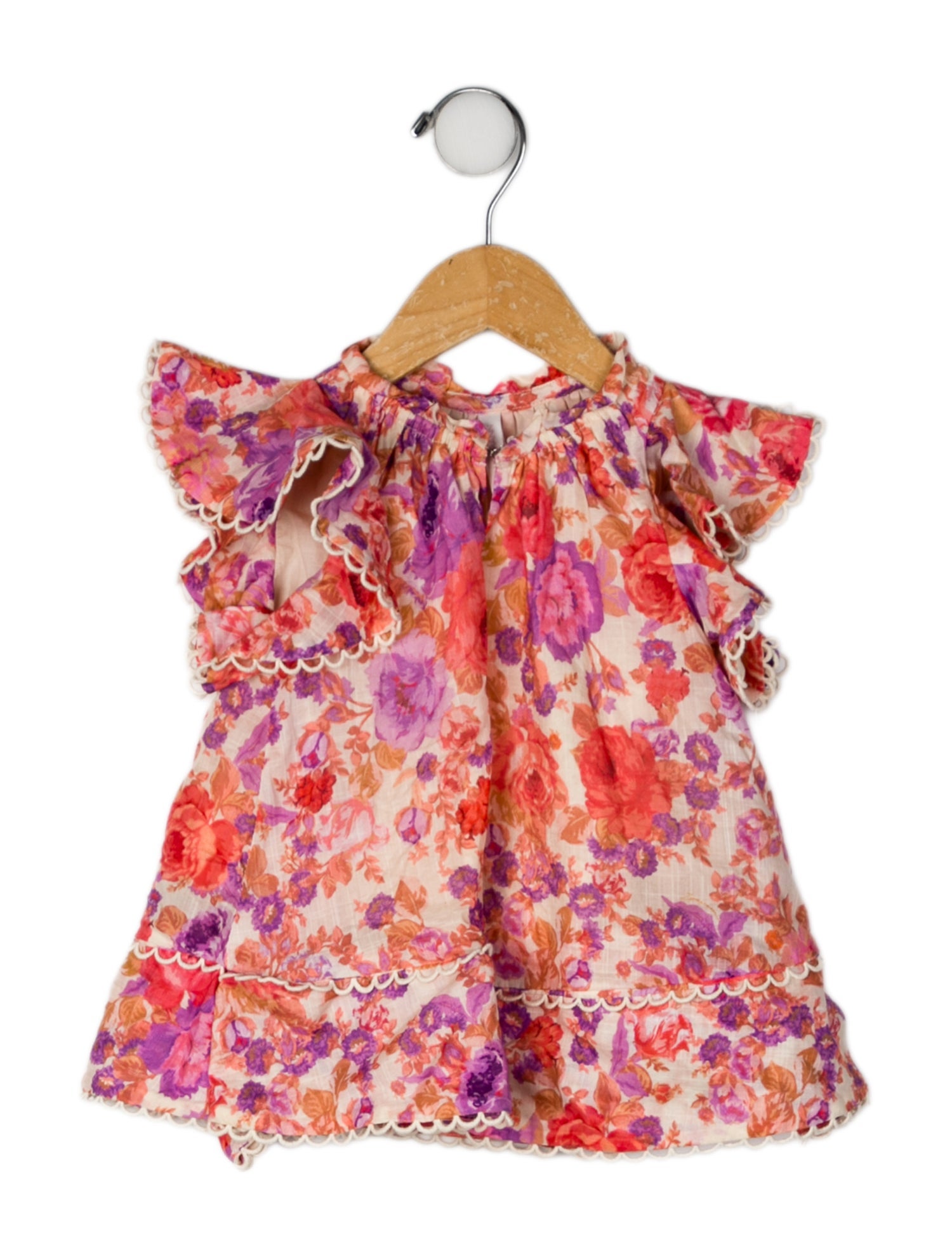 Zimmermann Kids Floral Print Top